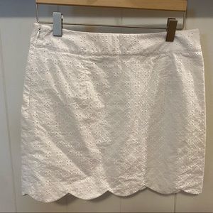 Vineyard vines scalloped hem eyelet skirt size 8